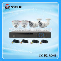 Mezcla de cúpula y bala 4CH 720P CVI cámara kits, 4CH CVI sistema de cámara de CCTV